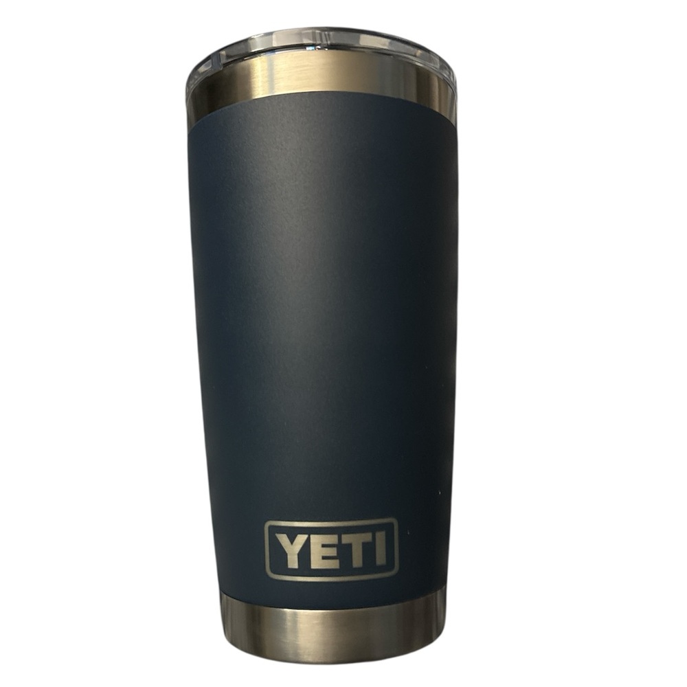 NWT YETI Rambler Tumbler 20oz Navy Blue Stainless Steel Travel Mug - Picture 2 of 5